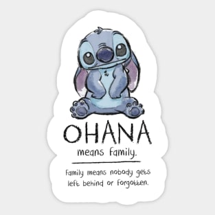 Ohana Means Family Sticker